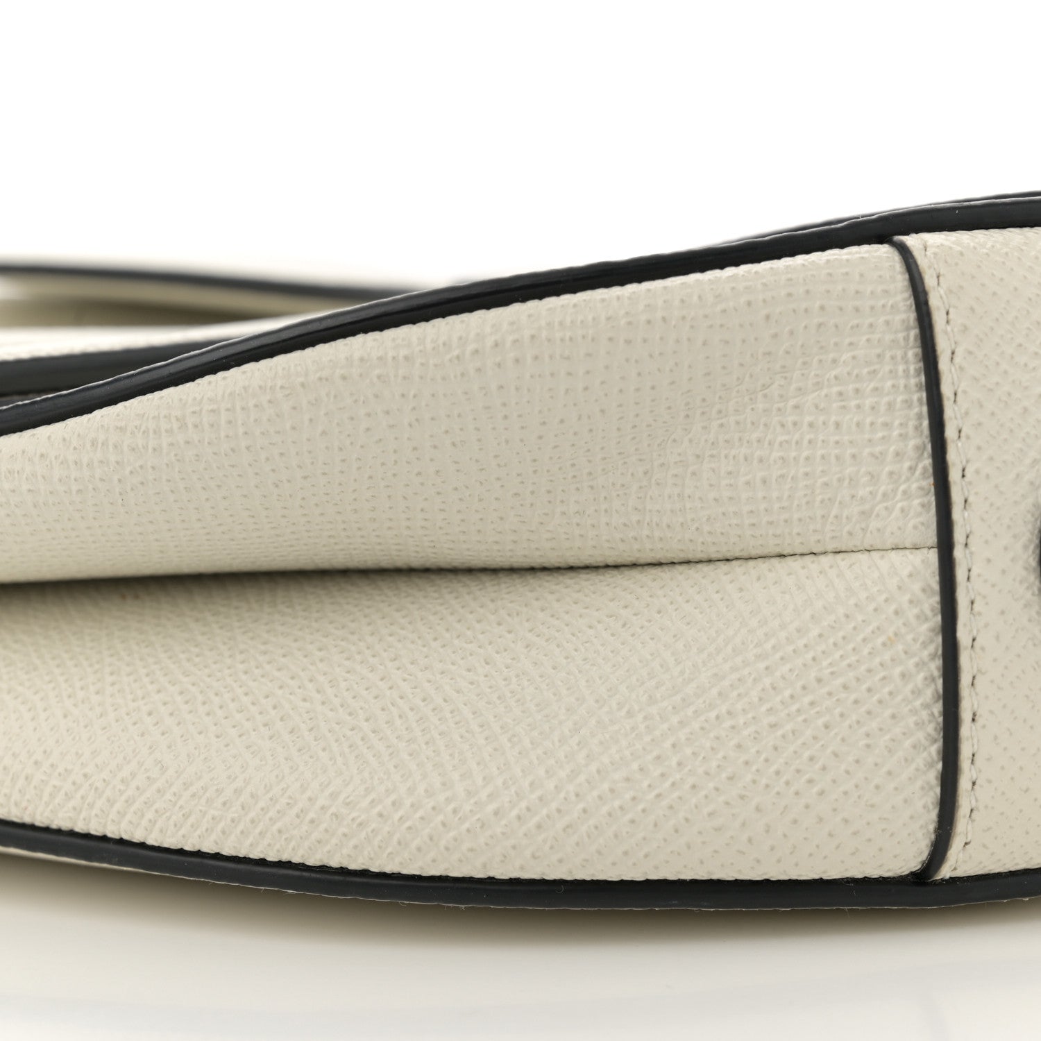 Christian Dior Grained Calfskin Saddle Bag White 10 of 13