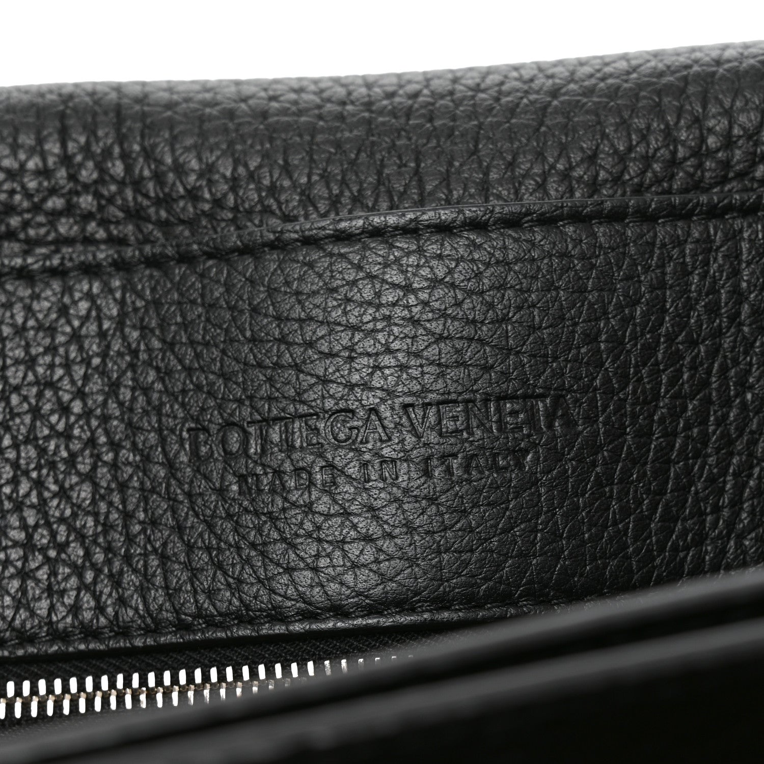 Bottega Veneta Grained Calfskin Intrecciato Andiamo Messenger Bag Black 6 of 11