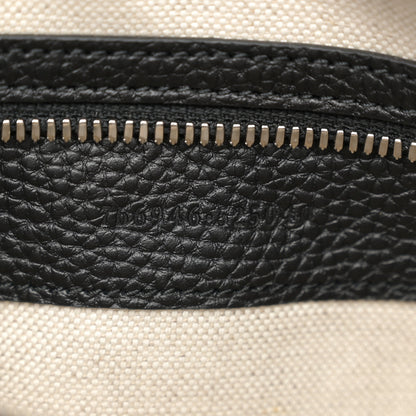 Gucci Piuma Calfskin Jumbo GG Embossed Medium Messenger Bag Black 7 of 10
