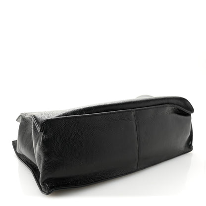 Chanel Shiny Aged Calfskin Shopping Bag Black 4 of 12