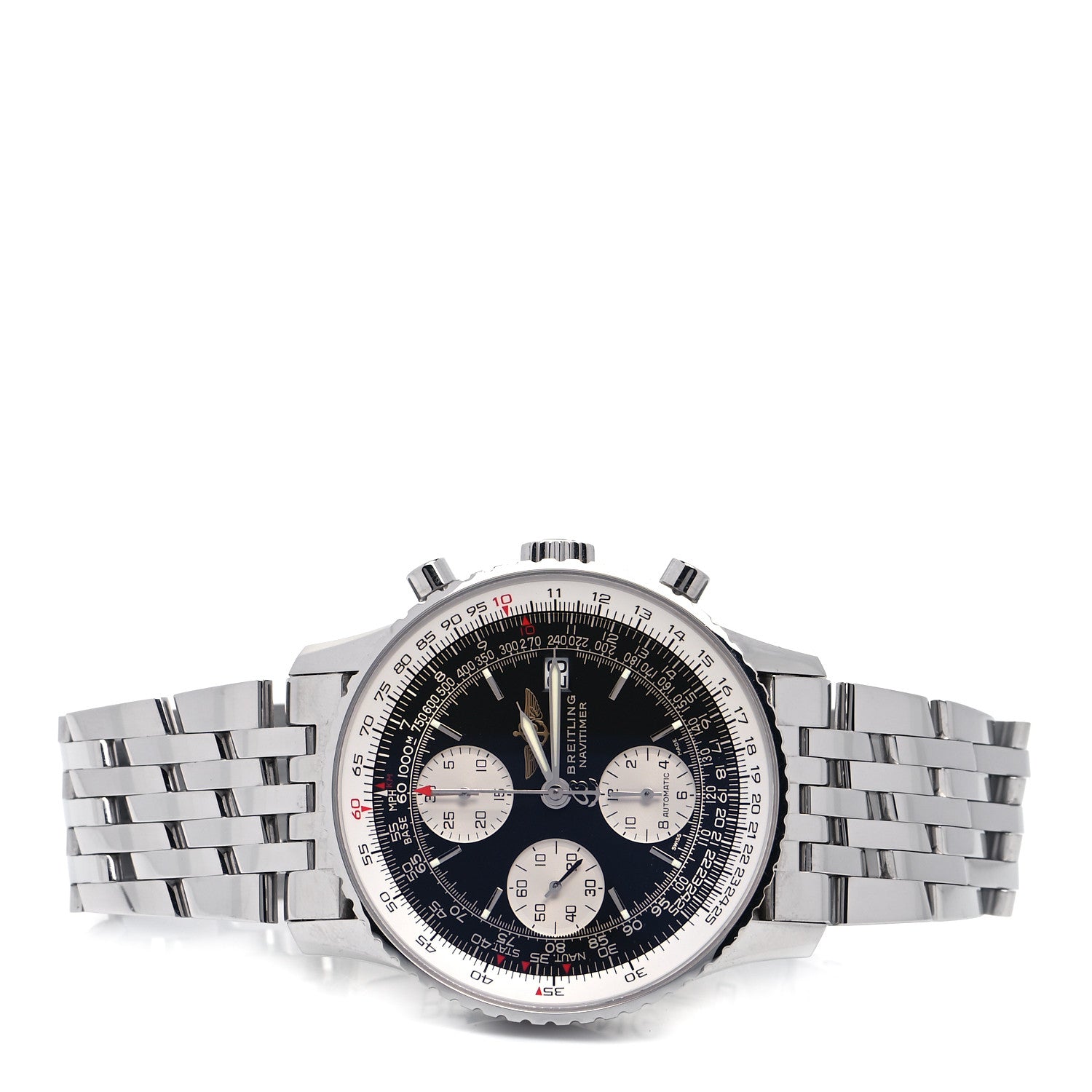 Breitling Stainless Steel 41mm Navitimer Automatic Watch Black A1332412 2 of 5