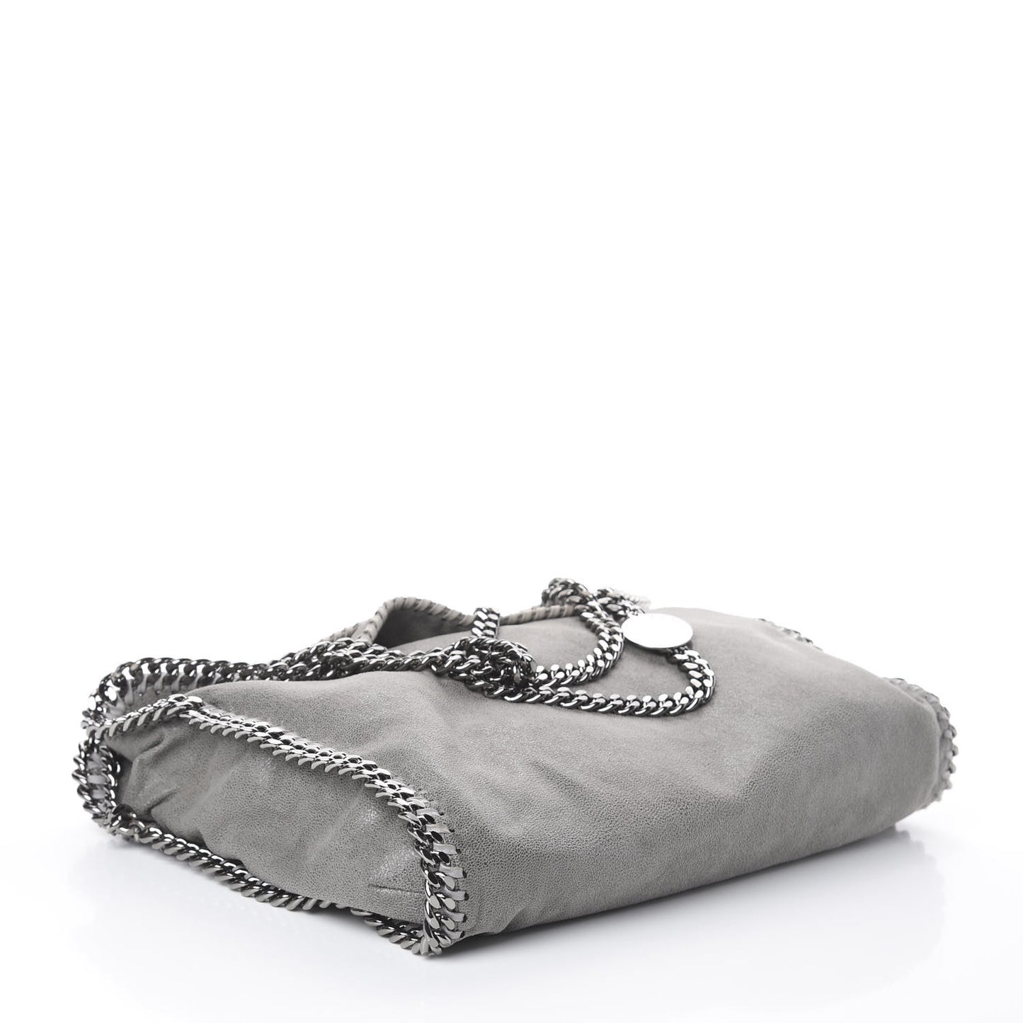 Shaggy Deer Falabella Fold Over Tote Grey