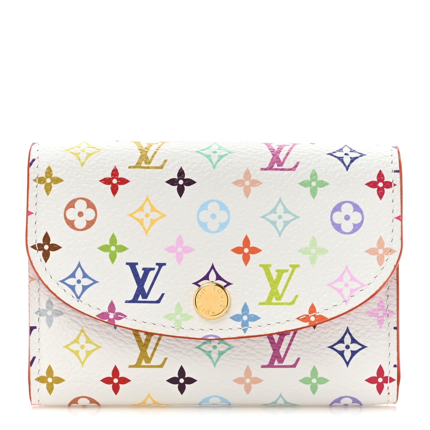 Louis Vuitton LV X TM Monogram Multicolor Rosalie Coin Purse White Kawaii Pink 1 of 8