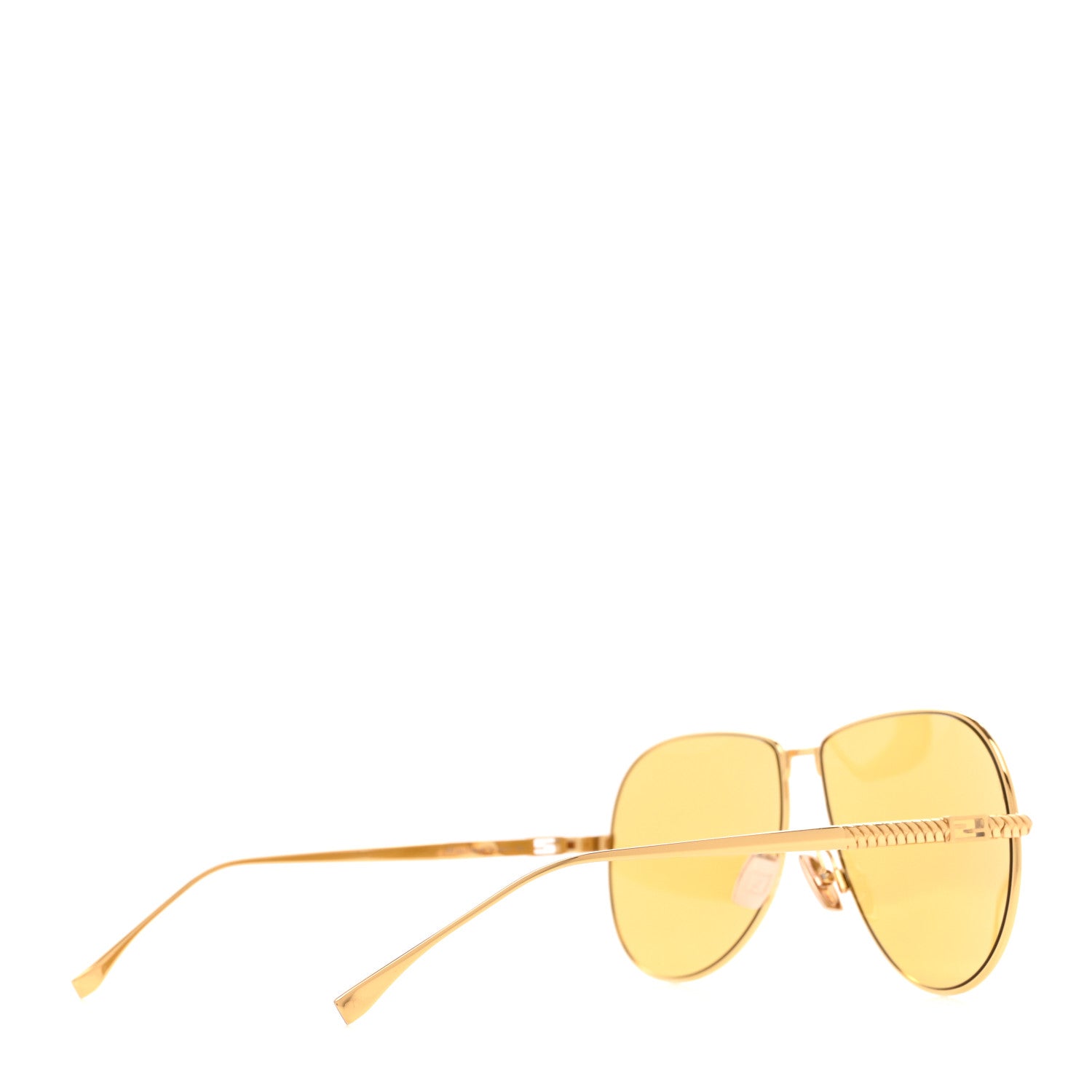 Fendi Metal Aviator Sunglasses FF 0437/S Gold 4 of 7