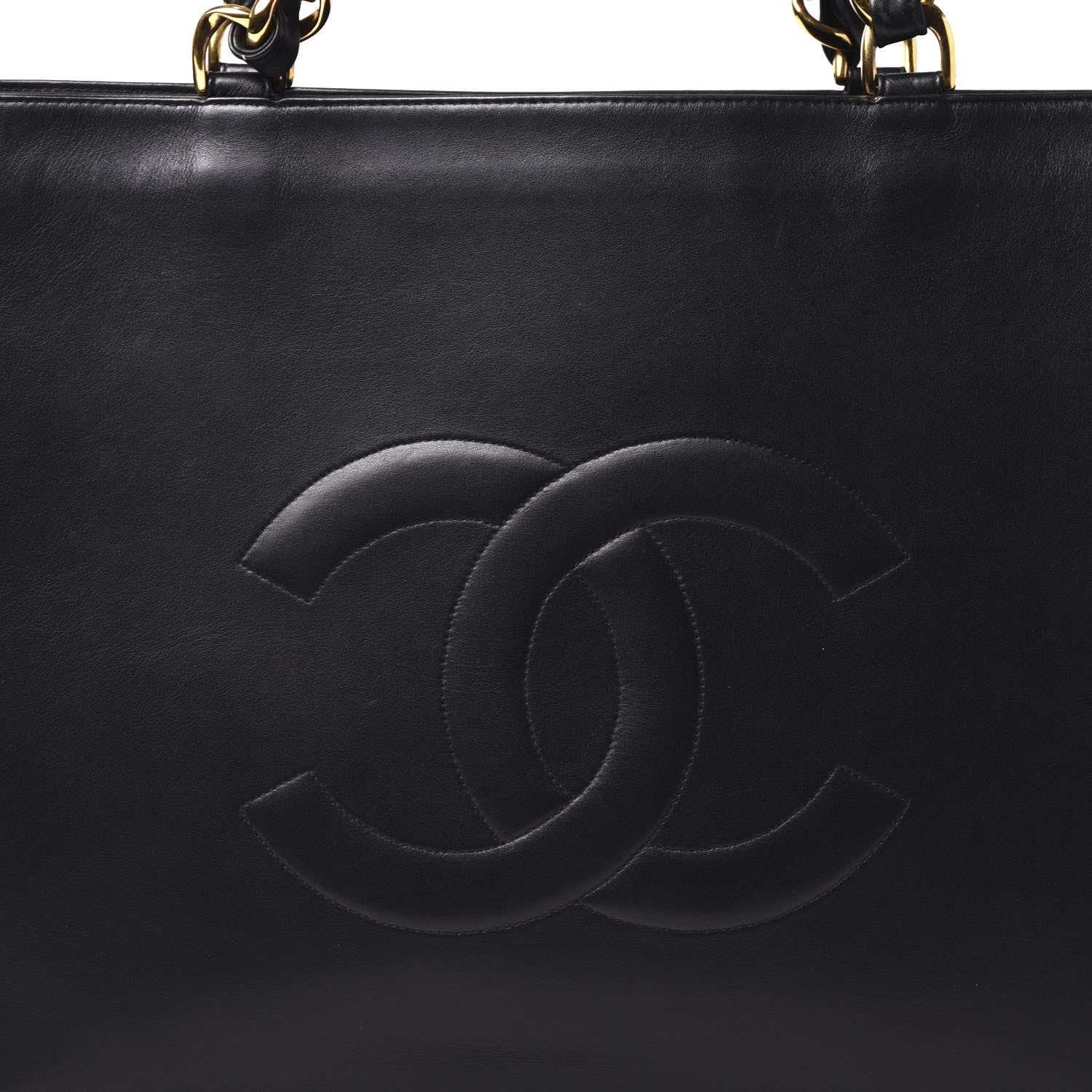 Chanel Lambskin CC Tote Black 12 of 12