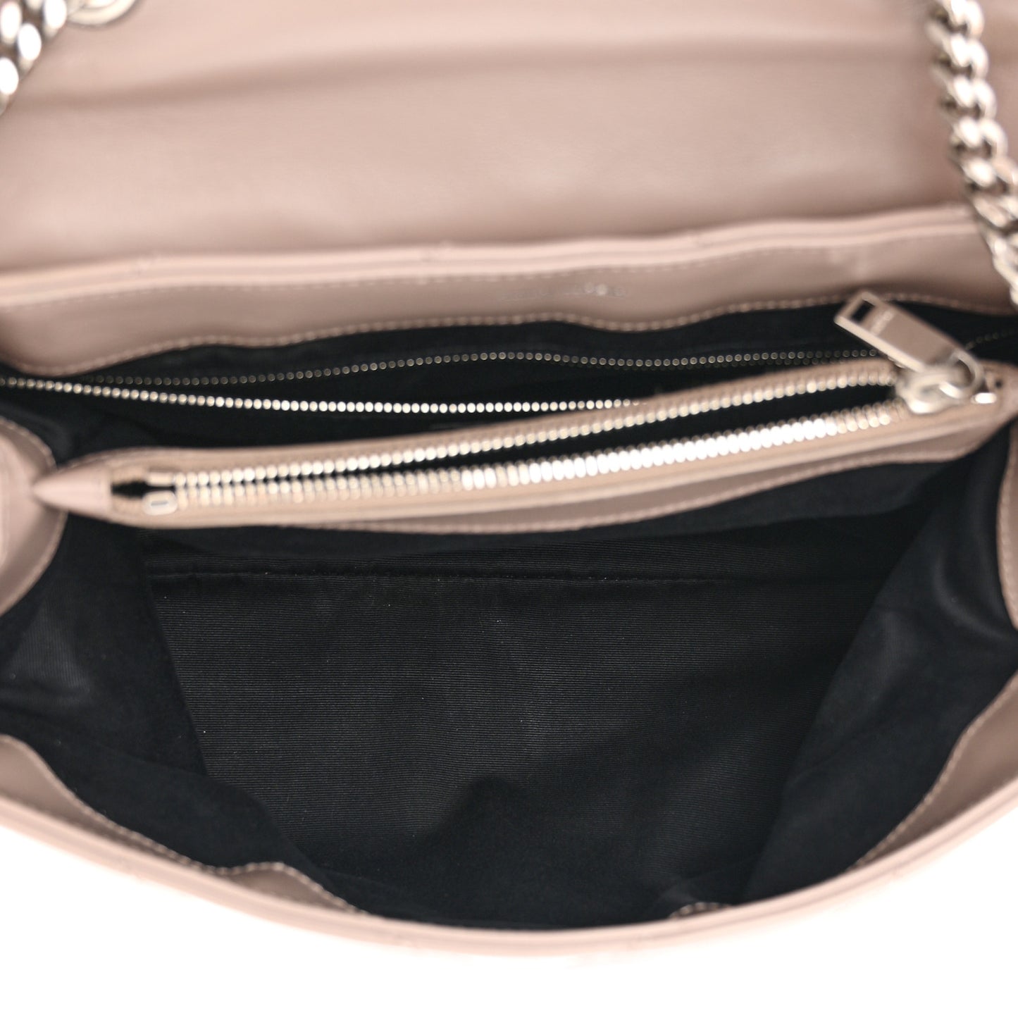 Calfskin Y Quilted Monogram Medium Loulou Chain Satchel Mink