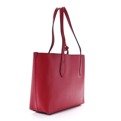 Burberry Haymarket Check Small Reversible Tote Poppy Red 4 of 20