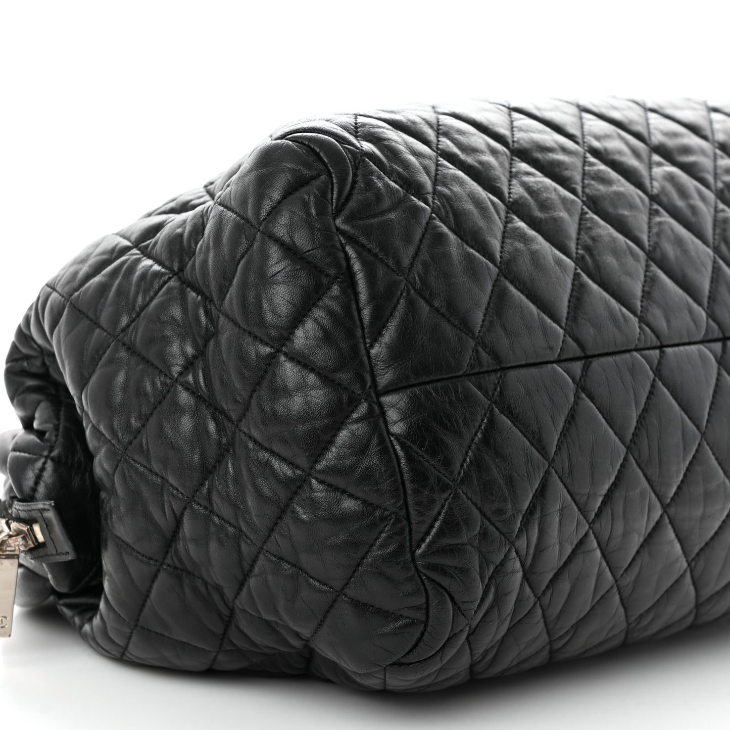Lambskin Coco Cocoon Bowler Black