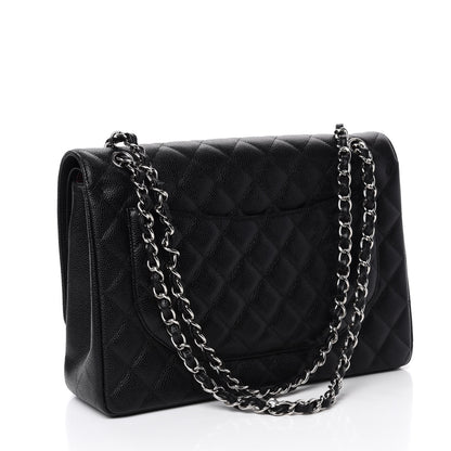 Chanel Caviar Quilted Maxi Double Flap Black 3 of 11