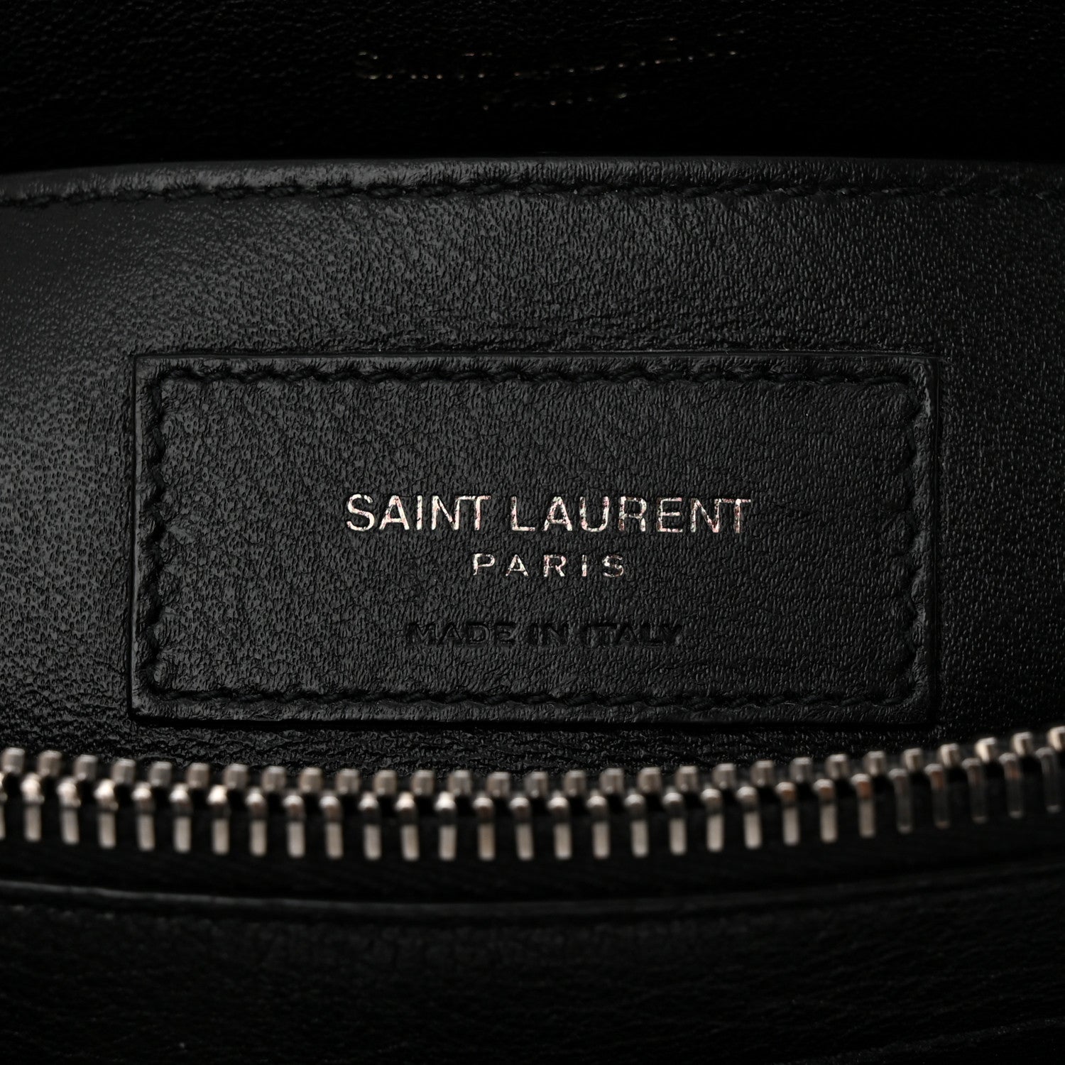 Saint Laurent Sheepskin Matelasse Chevron Monogram Large College Satchel Black 6 of 15