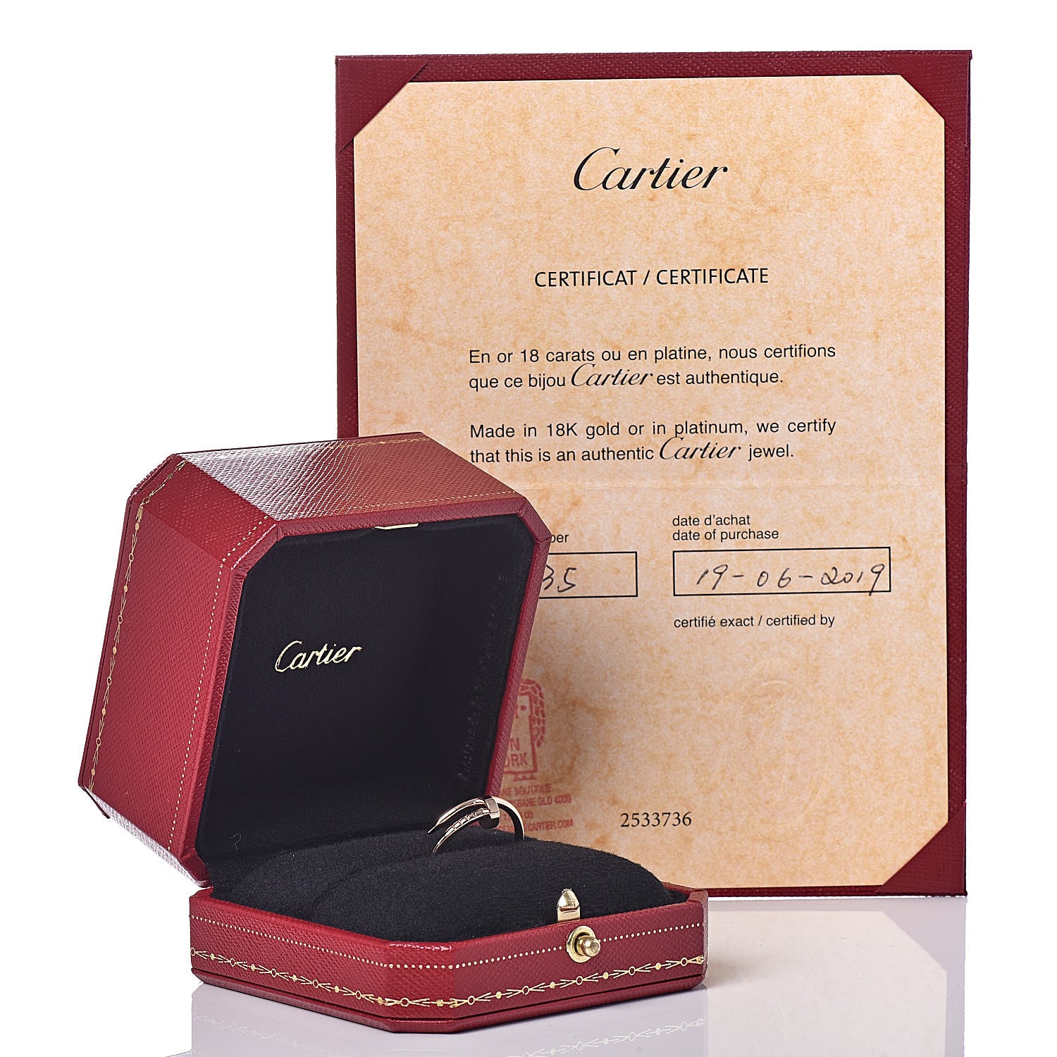 Cartier 18K Pink Gold Small Juste Un Clou Ring 55 7.25 7 of 7