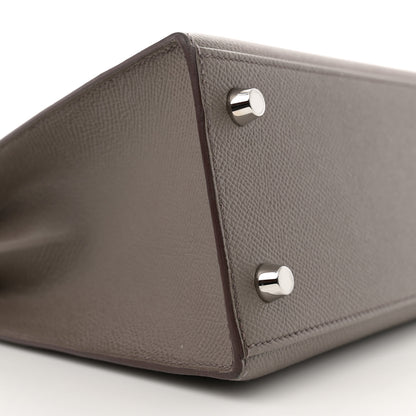 Hermes Epsom Kelly Sellier 25 Etain 9 of 12