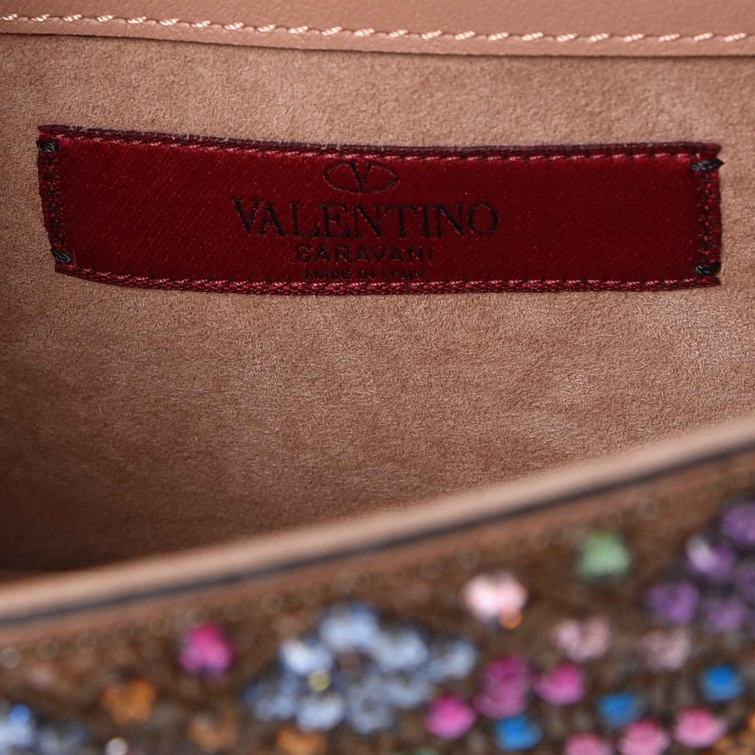 Valentino Garavani Vitello Crystal Embellished Small Glam Lock Rockstud Flap Multicolor 7 of 10