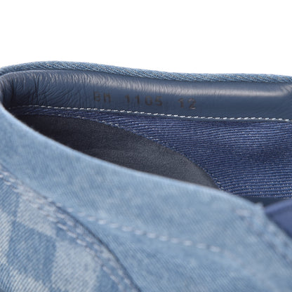 Louis Vuitton Denim Damier Mens Coconut Grove Espadrilles 12 Blue 11 of 12