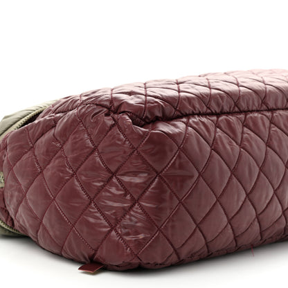 Chanel Nylon Quilted Small Coco Cocoon Reversible Tote Gray 15 of 23