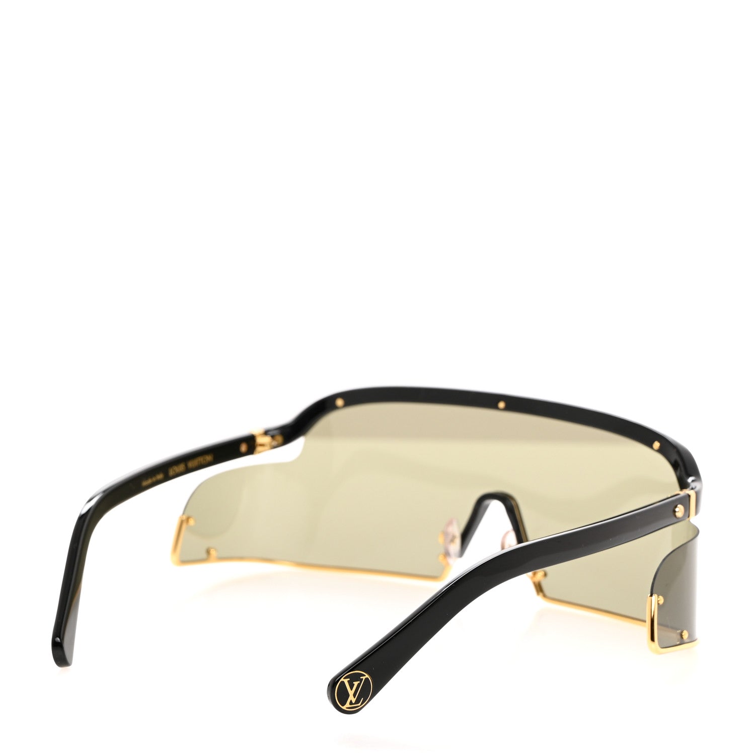 Louis Vuitton LOUIS VUITTON Metal LV Infinity Sunglasses Z1158U Gold Black 4 of 7