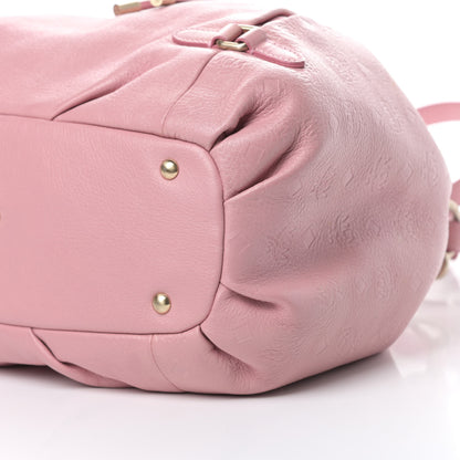 MCM Calfskin Ottomar Drawstring Shoulder Bag Pink 11 of 18