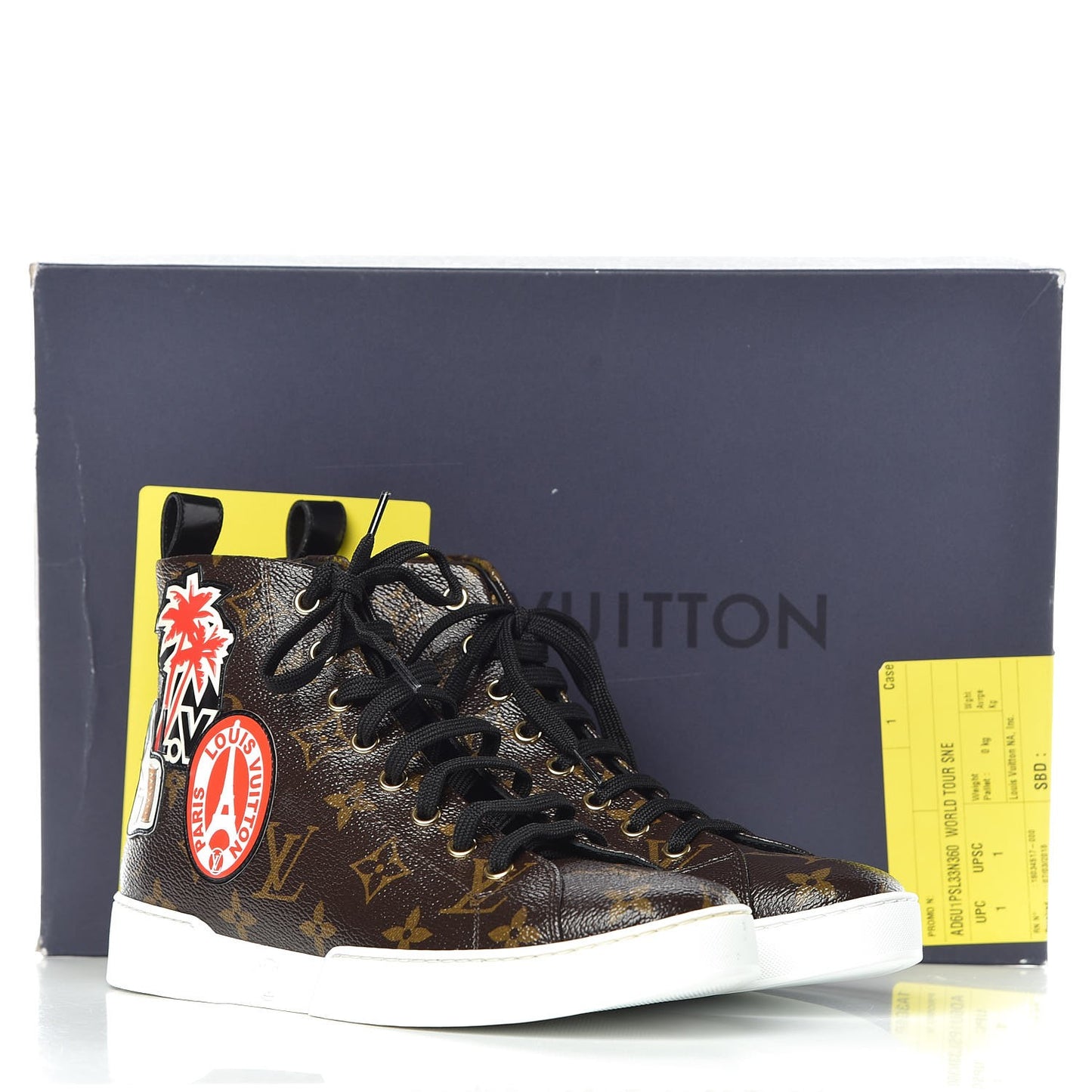 Calfskin Monogram World Tour Sneaker Boot 36