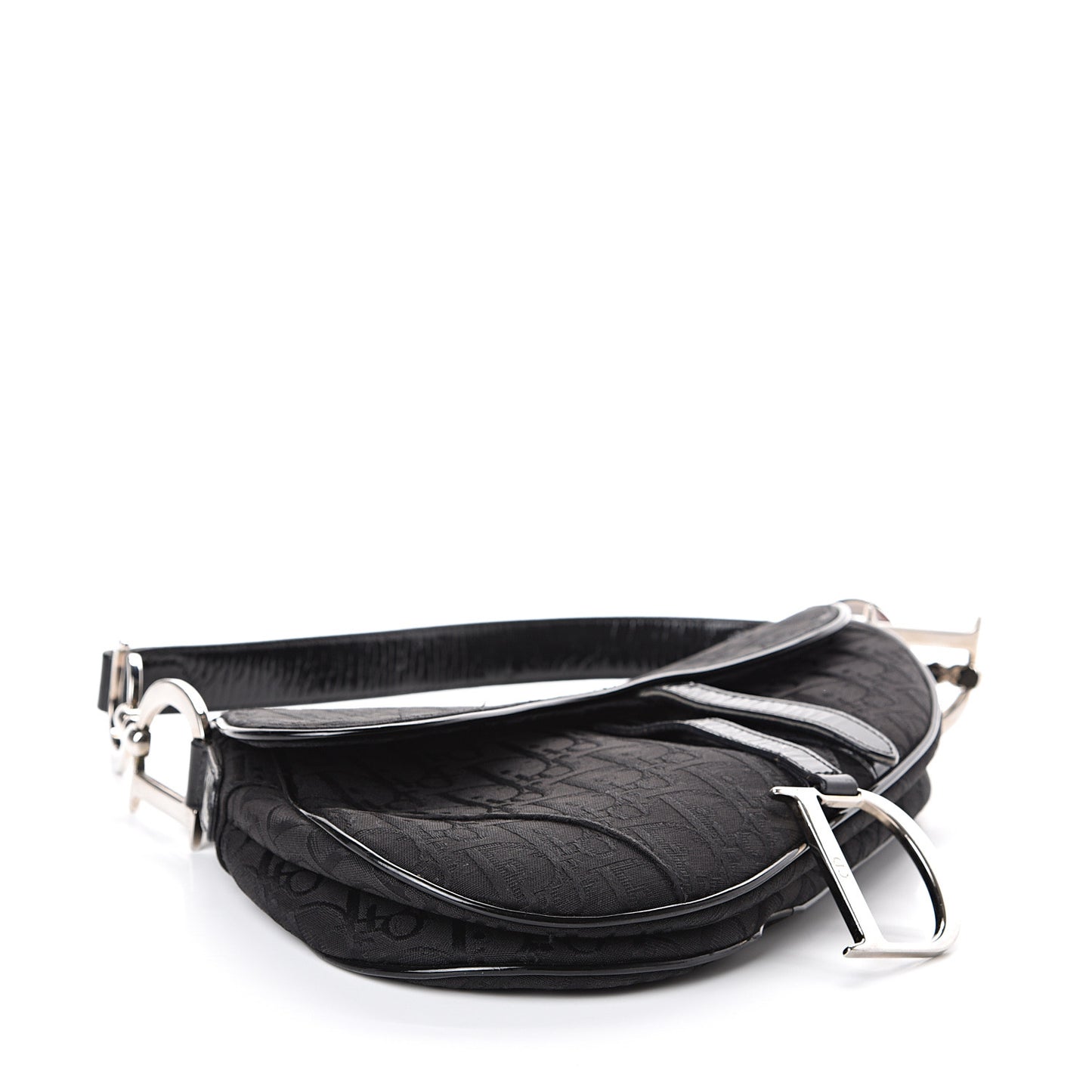 Monogram Saddle Bag Black