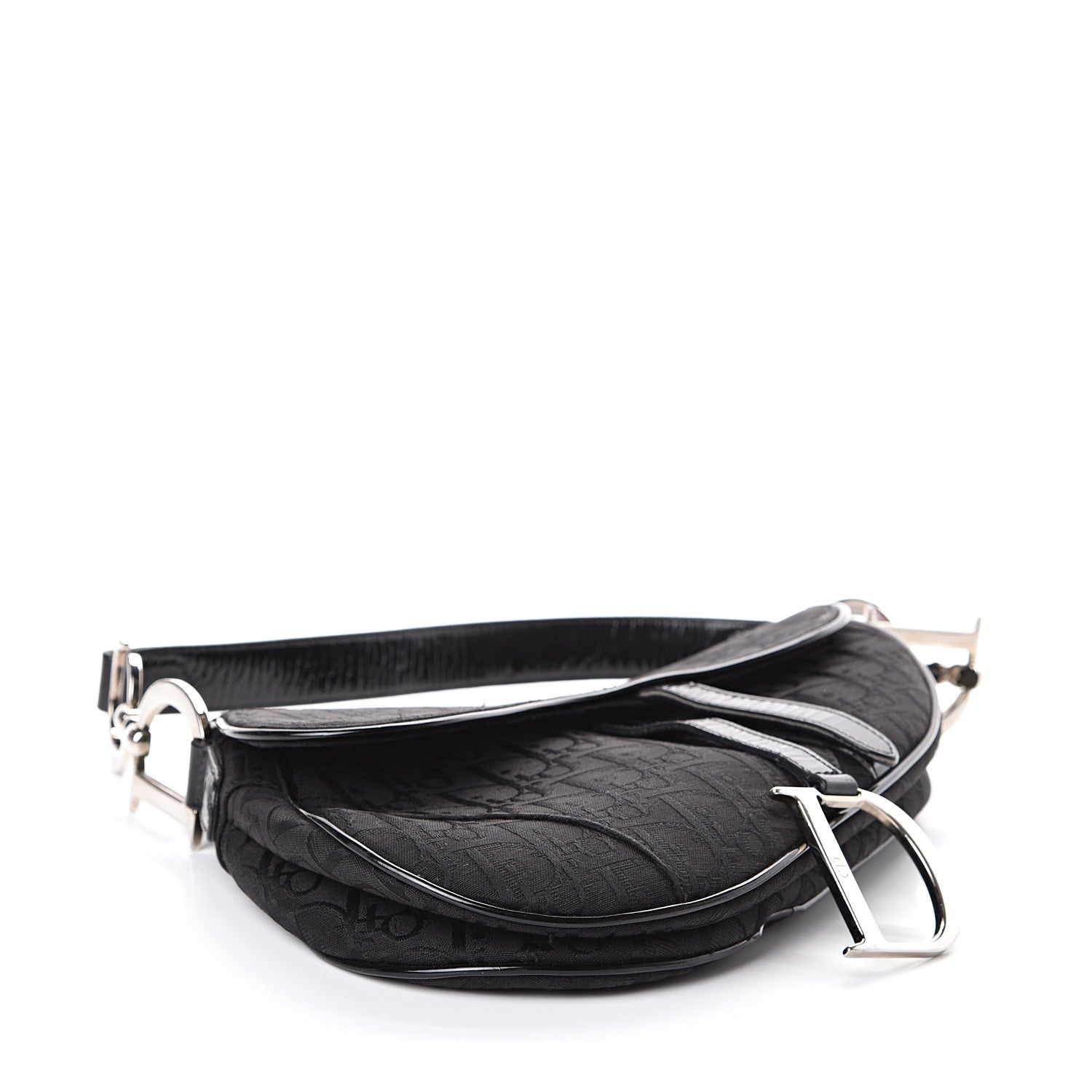Christian Dior Monogram Saddle Bag Black 3 of 7