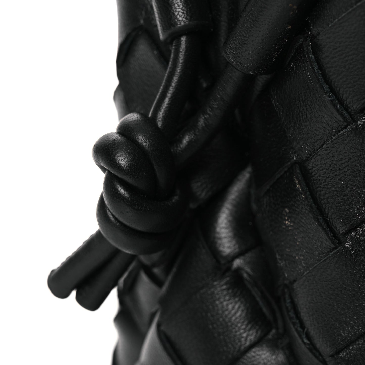 Nappa Intrecciato Small Loop Camera Bag Black