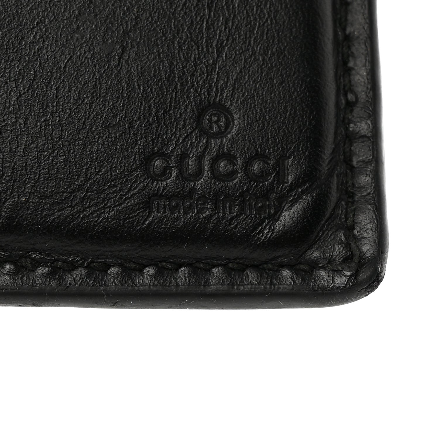 Guccissima Signature Web New Web Bi-Fold Coin Wallet Black