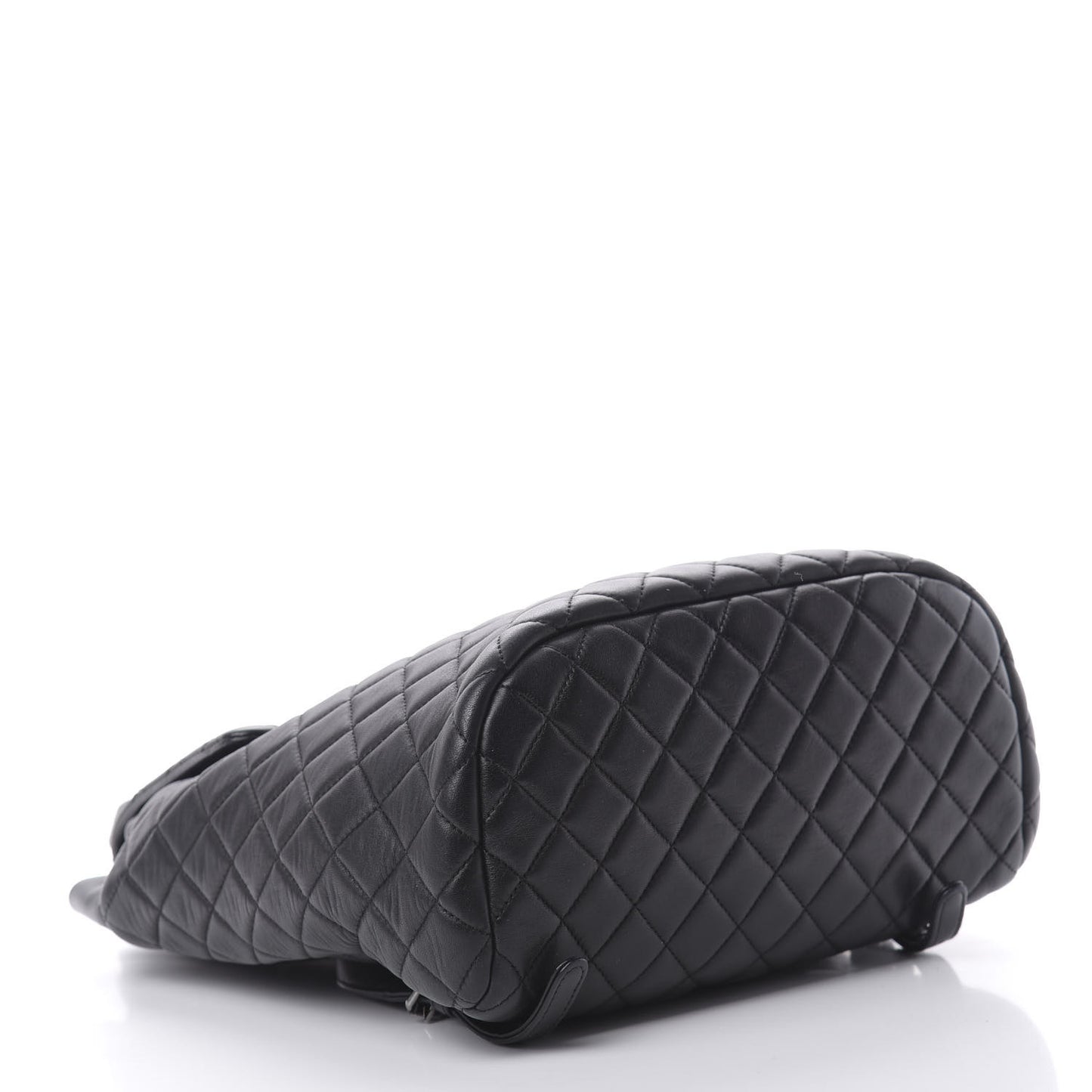 Calfskin Quilted Large Urban Spirit Backpack Black