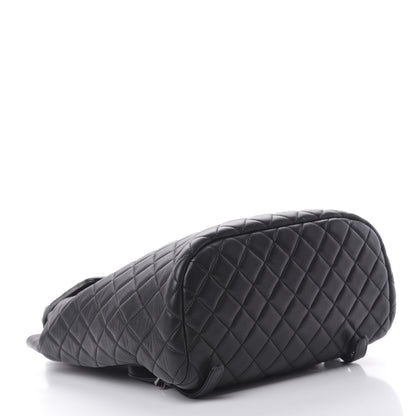 Chanel Calfskin Quilted Large Urban Spirit Backpack Black 3 of 10