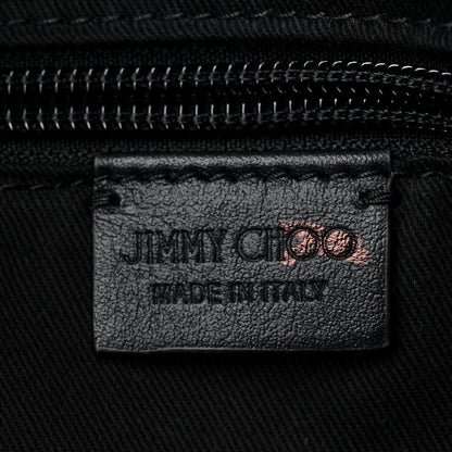 Jimmy Choo Crocodile Embossed Hobo Bag Black 6 of 8