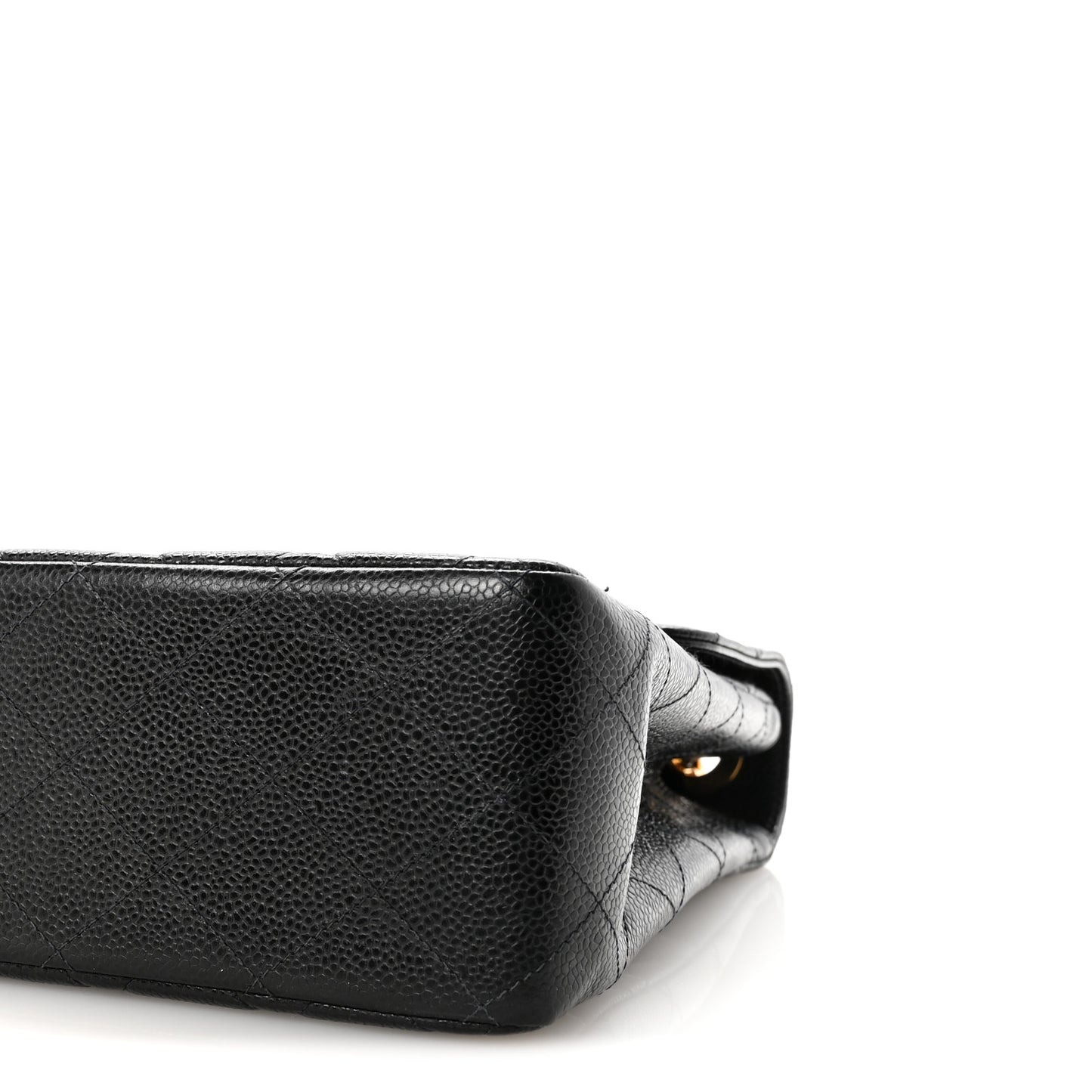 Caviar Jumbo Single Flap Black