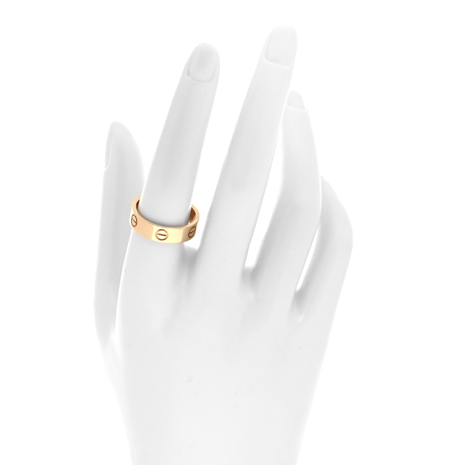 Cartier 18K Yellow Gold 5.5mm LOVE Ring 58 8.5 2 of 5