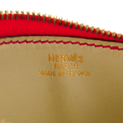 Hermes Chevre Mysore Box Watermelon Coin Purse Rouge Garance Vert Fonce Parchemin 6 of 8