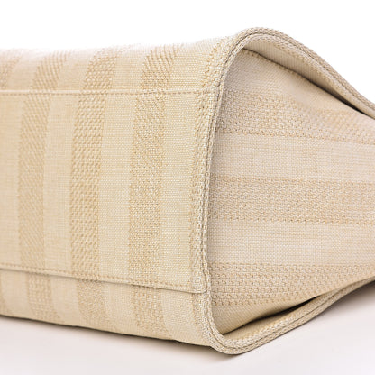 Chanel Mixed Fibers Striped Large Deauville Tote Beige 9 of 10
