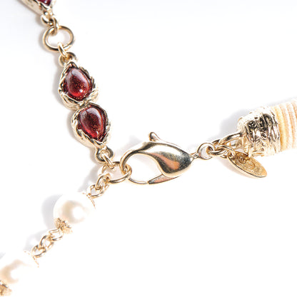 Chanel Pearl Gripoix Tassel Belt Gold 7 of 7