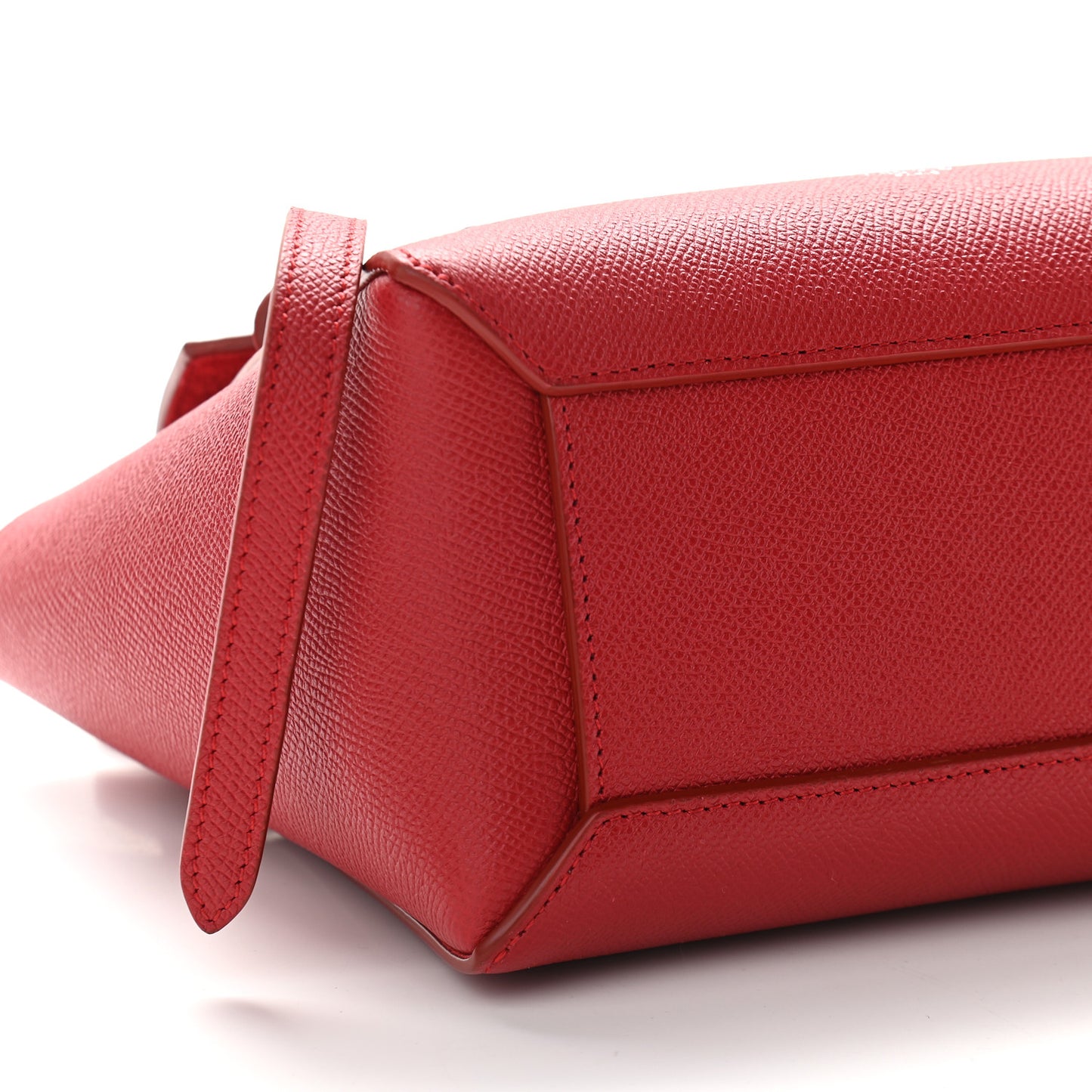 Grained Calfskin Nano Belt Bag Coquelicot