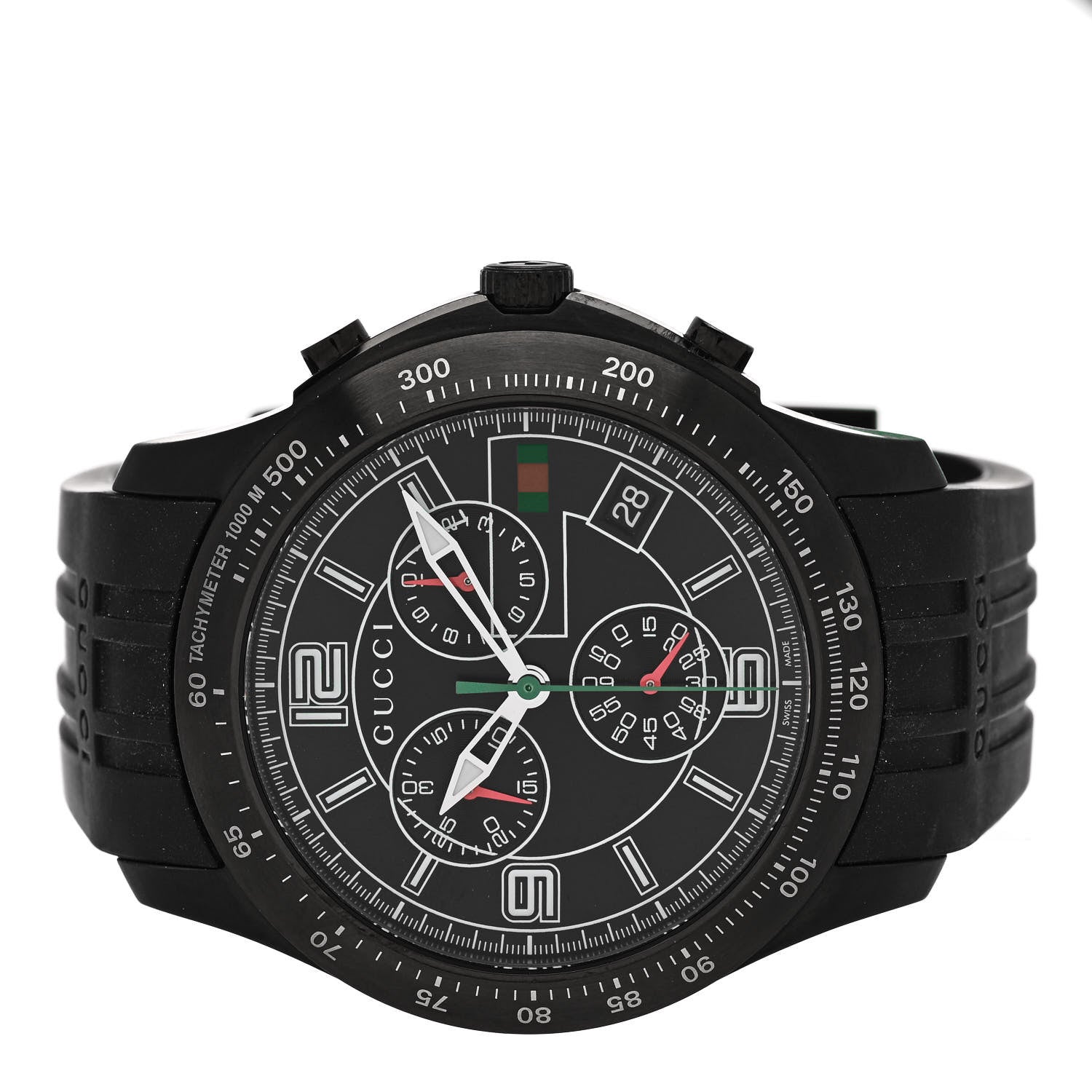 Gucci PVD Stainless Steel 44mm G-Timeless Chronograph Quartz Watch Black 2 of 5