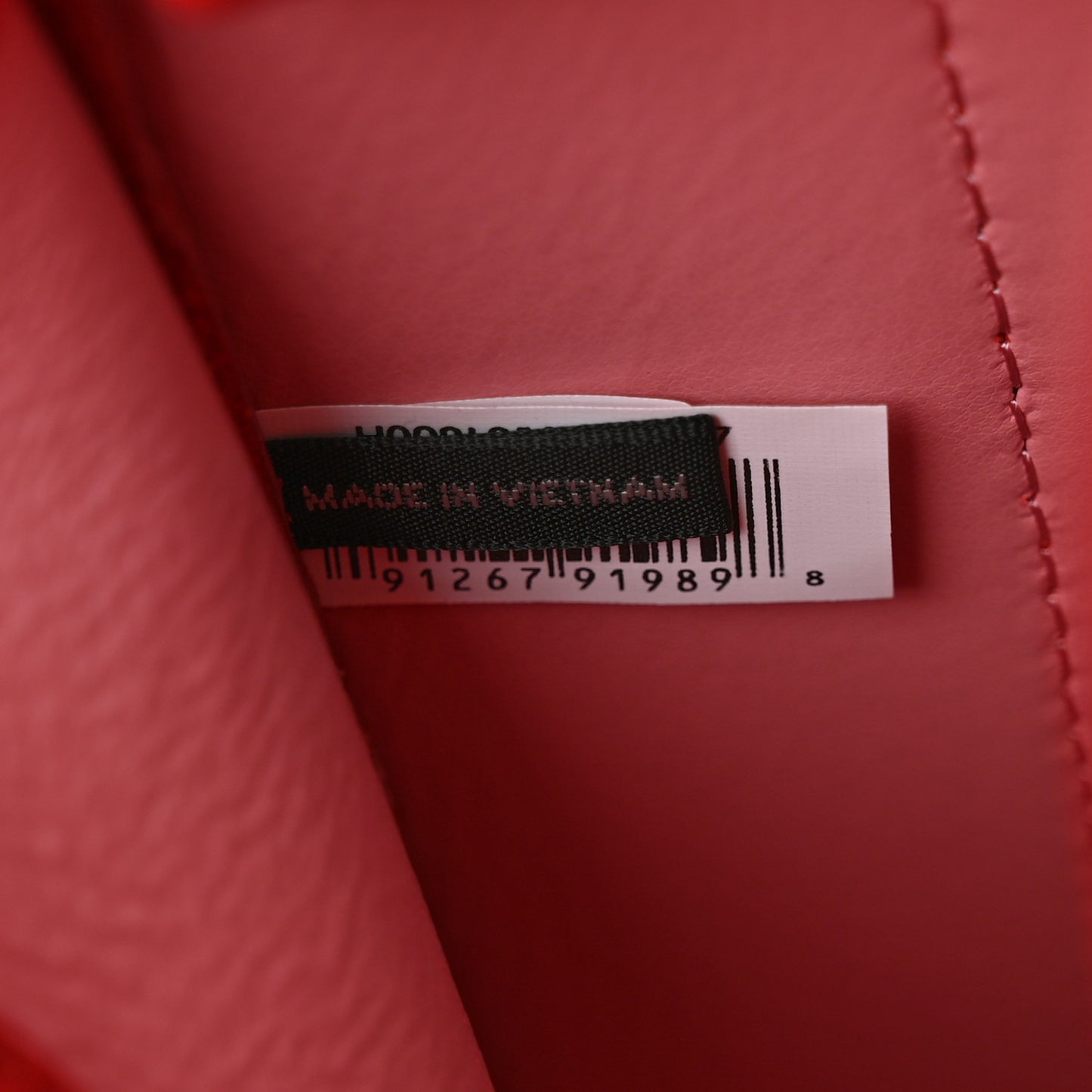 Grained Calfskin Small The Tote Bag Red