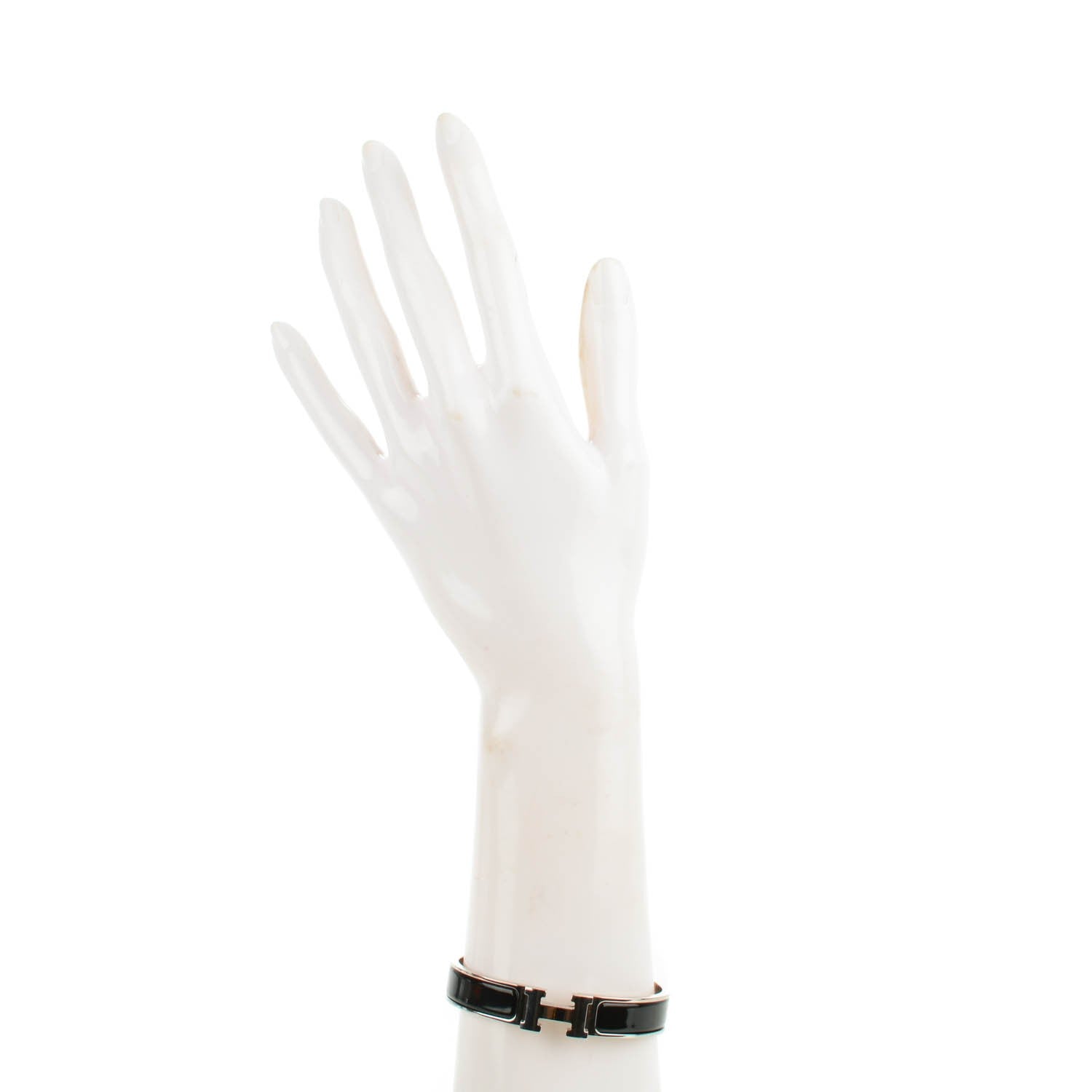 Hermes Enamel Narrow Clic Clac H Bracelet PM Black 2 of 6