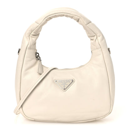 Prada Nappa Soft Padded Mini Bag White 1 of 10