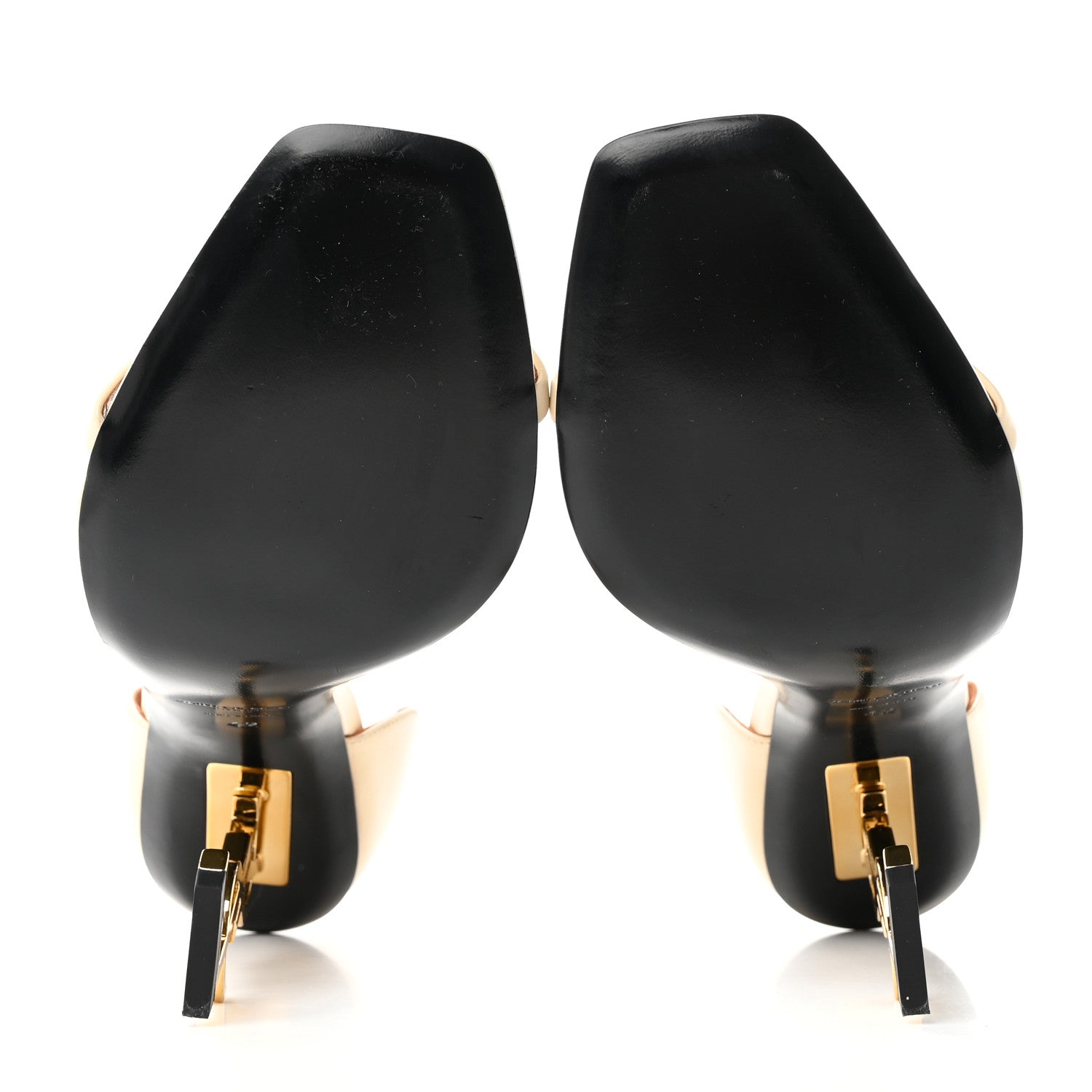Saint Laurent Calfskin Opyum Sandals 42 Real Beige 5 of 12