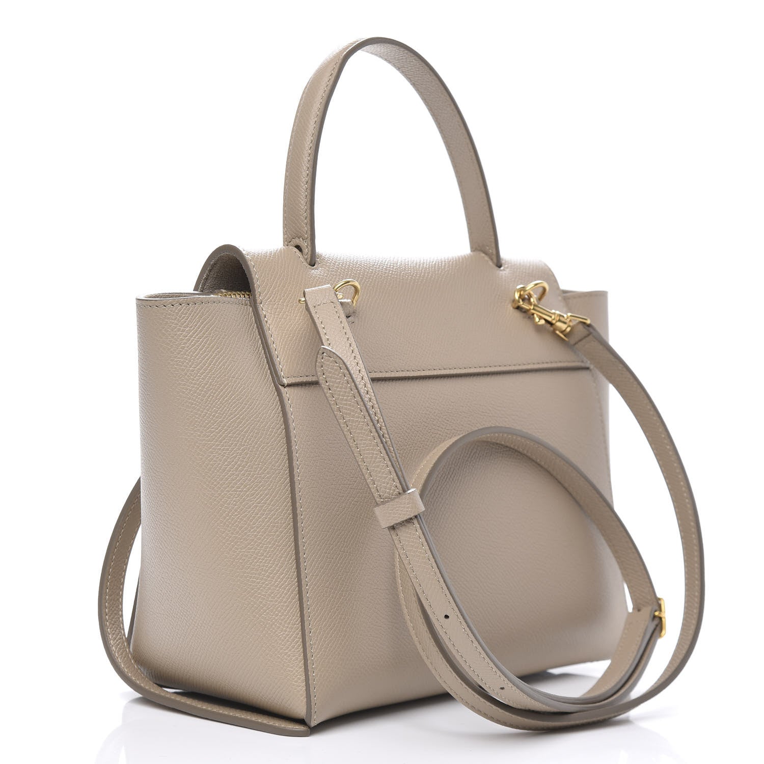 Celine Grained Calfskin Nano Belt Bag Light Taupe 3 of 10