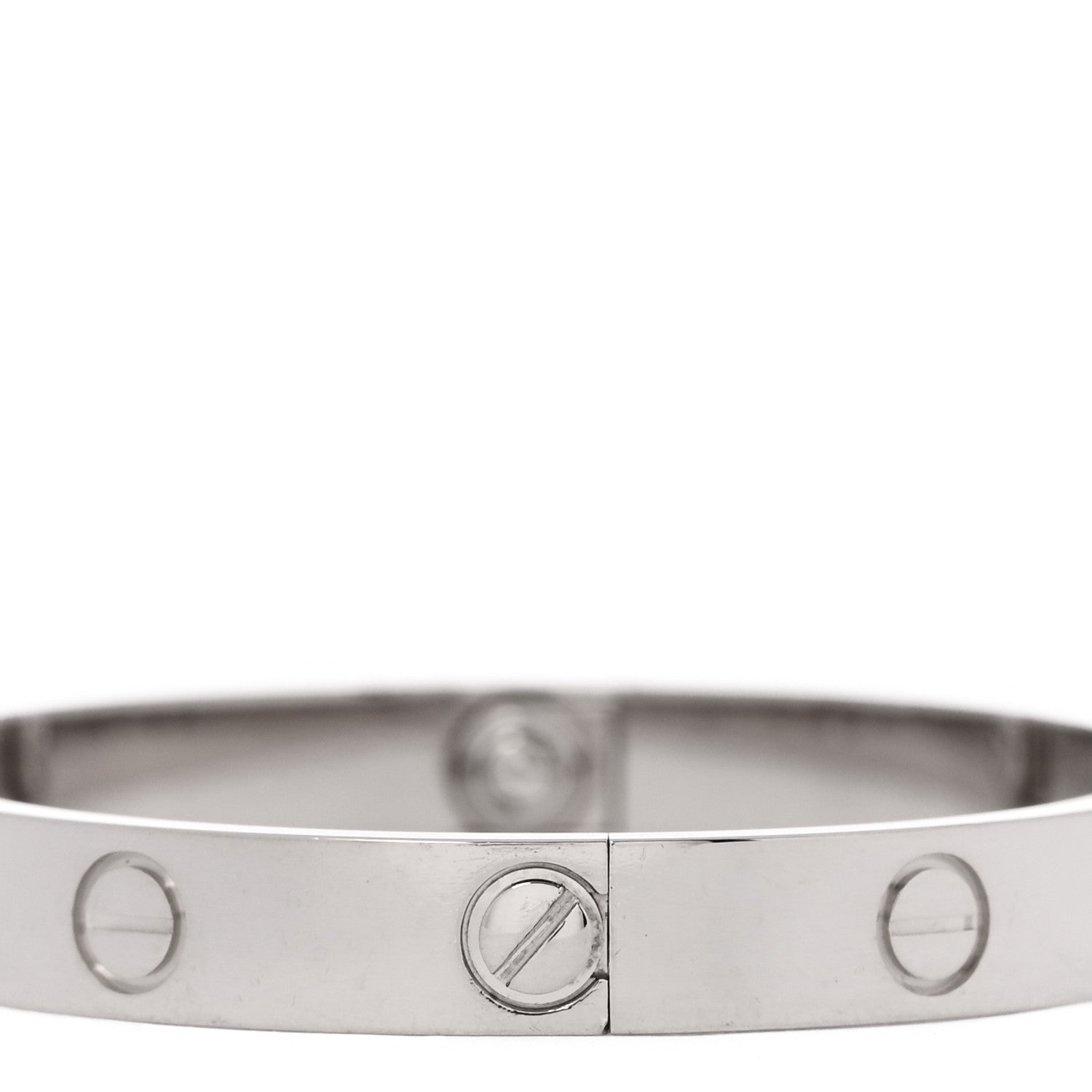 Cartier 18K White Gold LOVE Bracelet 15 4 of 8