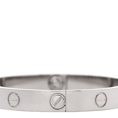 Cartier 18K White Gold LOVE Bracelet 15 4 of 8