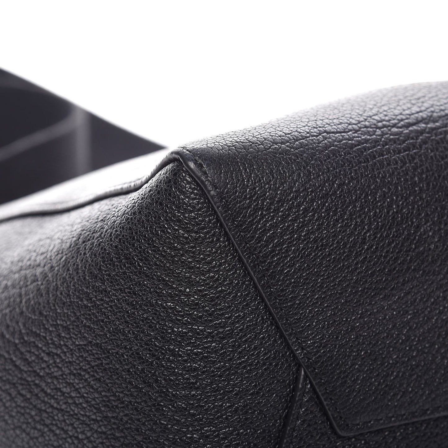 Soft Grained Calfskin Small Sangle Bucket Bag Black