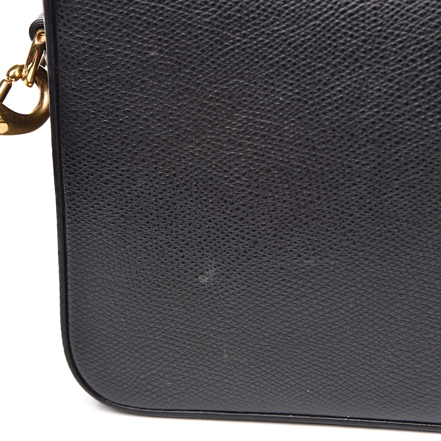 Textured Calfskin Medium Classic Monogram Universite Bag Black