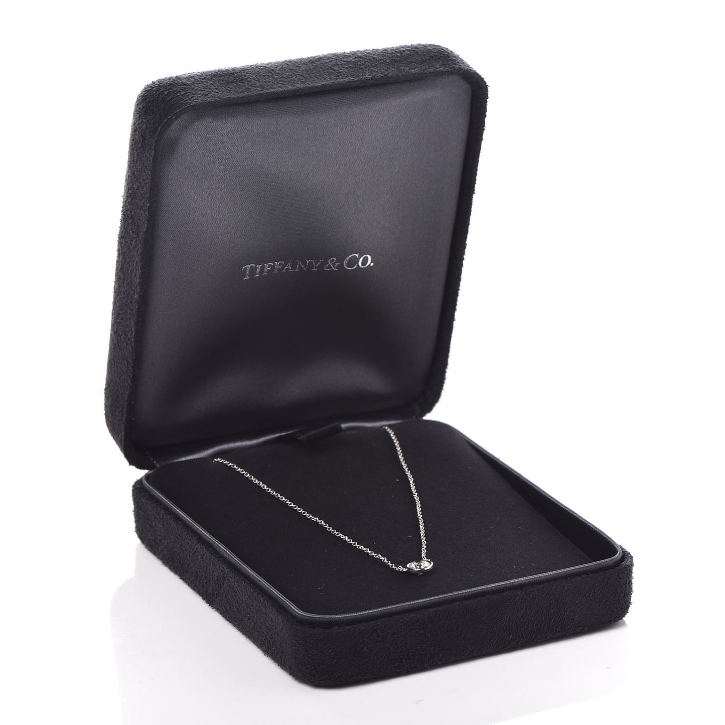 Platinum Diamond .43ct Elsa Peretti Diamonds by the Yard Pendant Necklace