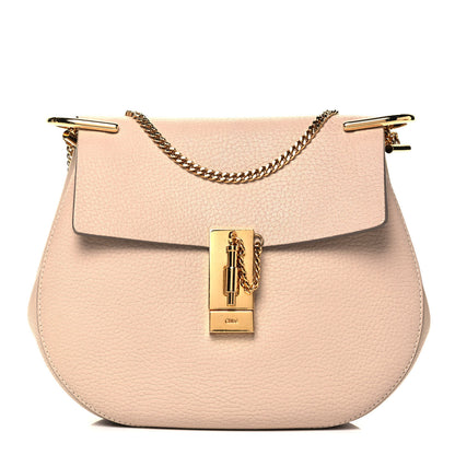 Chloe Grained Lambskin Drew Shoulder Bag Cement Pink 1 of 7