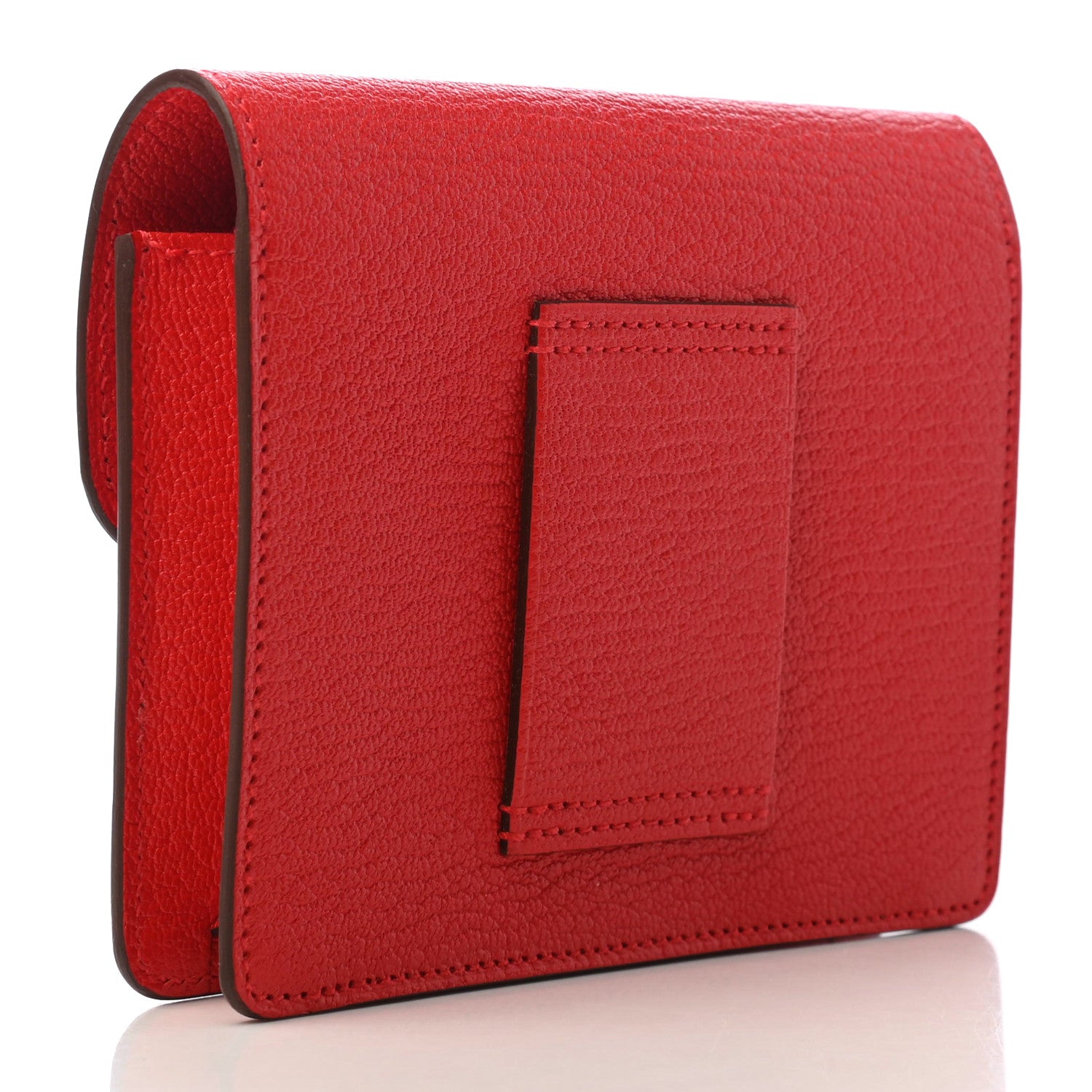 Hermes Chevre Mysore Roulis Slim Wallet Rouge De Coeur 3 of 8
