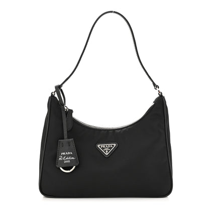Prada Tessuto Nylon Saffiano Mini Re-Edition 2005 Bag Black 1 of 11