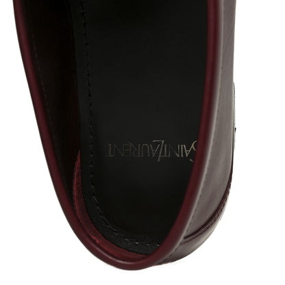 Saint Laurent Vitellino Lux Laurent 05 Mocassins 39.5 Vendome Red 7 of 10